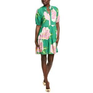 Cece Womens Babydoll Mini Dress, Green